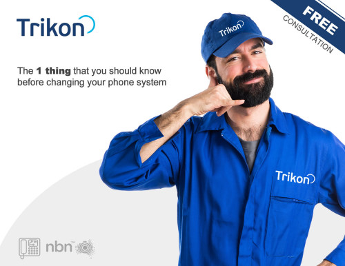 Have you been told your phone system isn’t compatible with NBN? ?Book a Free Consultation with a Trikon Engineer and get Trikon Rewards ⭐⭐⭐ worth $200 Get an expert opinion and save money on upgrades