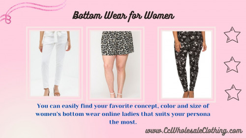 For more information visit at: https://www.ccwholesaleclothing.com/BOTTOMS_c_17.html