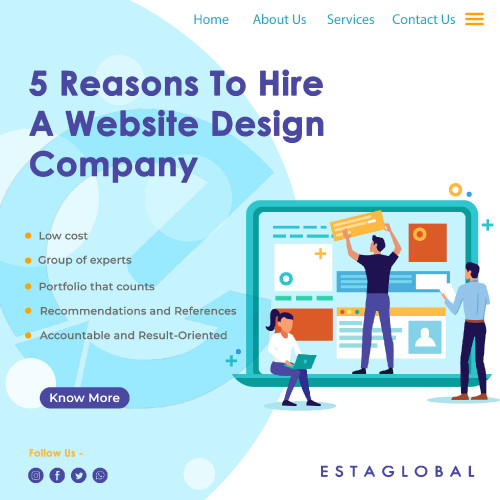 Get to know why a website design company in Kolkata works better than the regular freelancer.
Read More: www.estaglobal.in/design-and-development