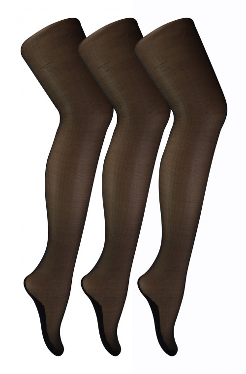 BLACK SEAMED TIGHTS LEG x3