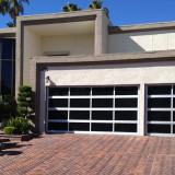 Black-glass-garage-door