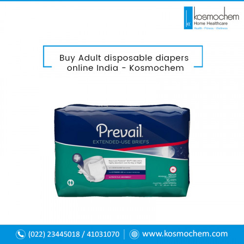 Buy adult disposable diapers for men & women online at lowest price in India at Kosmochem. We offer various qualities and different sizes of adult diapers which have different levels of absorbency varying from mild to heavy and very heavy incontinence. Shop Now * Fast Shipping * COD * Easy Returns!
For more details visit: https://www.kosmochem.com/ProductSearch.aspx?CID=200