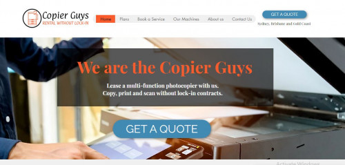 We are the Copier Guys Lease a multi-function photocopier with us. Copy, print and scan without lock-in contracts. Hire multifunction printers Sydney and Printer Rental Services Australia.

We are a company made up of experienced copier technicians who solve the needs of modern businesses and charge a fair price without trapping them with long-term contracts.  Many alternative solutions come with high prices and lock-in contracts.  Which may force your business to deal with a terrible and expensive service, and locked for a long time.

#LeaseacopierBrisbane #HiremultifunctionprintersSydney #PrinterRentalServicesAustralia #CopierRentalinAustralia #Multifunctionprinterlease #Printerhiregoldcoast #CopierHireGoldCoast #HirecopiermachineAustralia #PhotocopierRentalLogan #RentPhotocopiersinSydney #Affordablehirecopier #LeasephotocopiermachineQueensland

Web: https://www.copierguys.com.au/