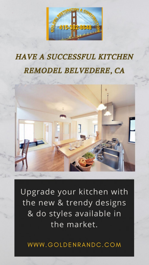 Have you recently decided to undergo a Kitchen Remodel Belvedere, CA? GoldenRandC provides you with cost-effective solutions for home Remodel & Remodeling Belvedere, CA. Get a great looking and functional new kitchen!

https://goldenrandc.com/kitchen-bathroom-remodel/