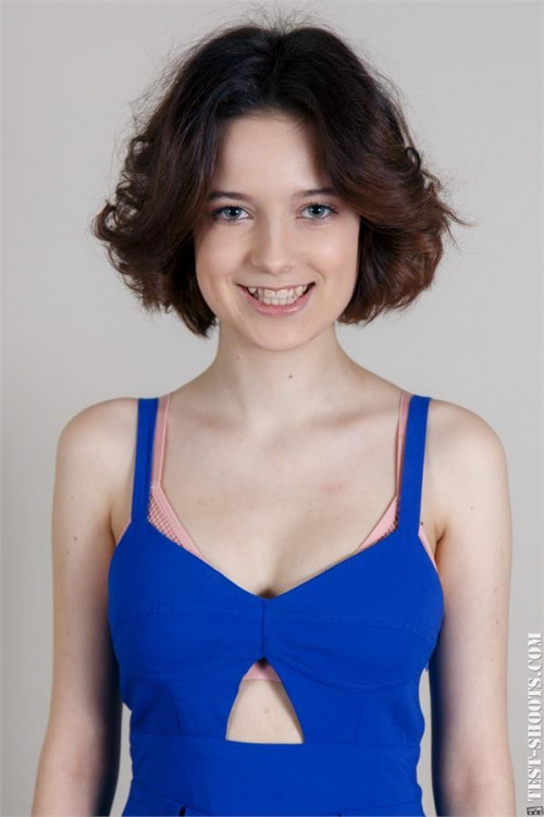 Polyna thin nerd teenager with perfect boobies casting Test-shoots.com