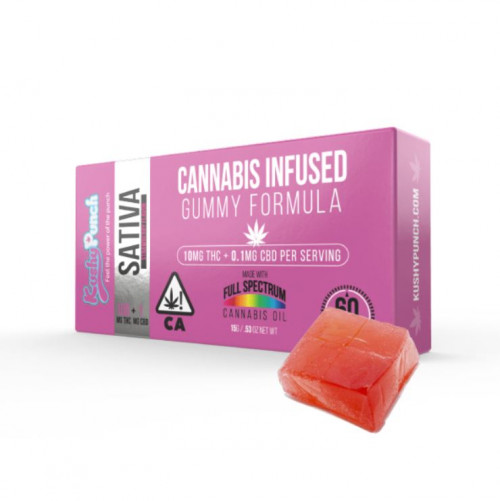 The Kushy Punch Sativa Gummy stimulates energy, promotes an elevated cerebral effect, uplifts the mine, promotes creativity and focus, and fights depression. If you have any questions or comments, please don't hesitate to contact us at (408) 484-4644 or visit our website at https://enjoymintdelivered.com/product/kushy-punch-sativa-gummies/