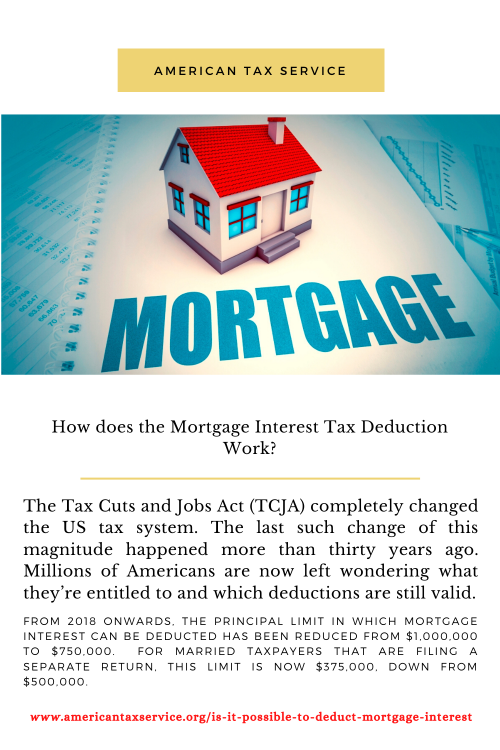 Mortgage Interest Tax Deduction Work
