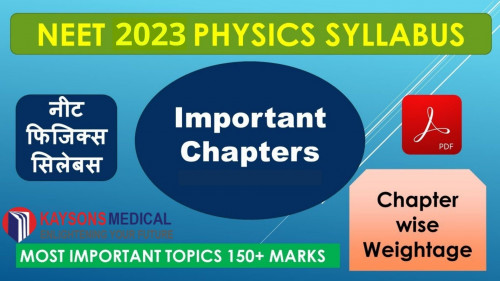 NEET physics syllabus