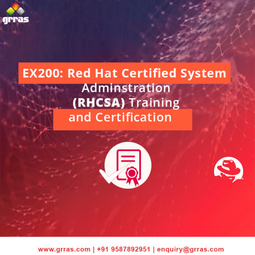 Become a part of the company that has taken the entire IT sector by storm - Red Hat. Join Grras Solutions for EX200: Red Hat Certified System Administration (RHCSA) Training and Certification and get trained to become the best. Learn from experts to become an expert yourself. Step into the world of Red Hat with their entry level certification with RHCSA and pave your way forward towards success and growth.