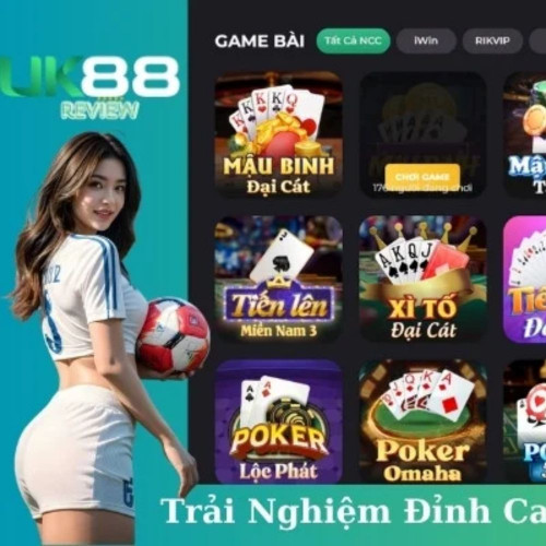 UK88 là cổng game bài online được thiết kế đặc biệt dành cho những người yêu thích sự kịch tính và đa dạng trong các tựa game bài. Với giao diện chuyên nghiệp, tính năng hiện đại và nhiều phần thưởng hấp dẫn, game bài UK88 đang ngày càng chiếm trọn niềm tin của người chơi tại Việt Nam.
Game Bài UK88 Là Gì?
UK88 là cổng game trực tuyến chuyên cung cấp các trò chơi bài truyền thống và hiện đại. Đây là nền tảng giúp người chơi trải nghiệm các tựa game bài đỉnh cao, từ Tiến lên miền Nam, Phỏm, Sâm Lốc đến các trò chơi quốc tế như Poker, Baccarat.
Giao diện thân thiện: Hỗ trợ cả trên di động và máy tính.
Nhiều tựa game hấp dẫn: Cập nhật liên tục các trò chơi bài phổ biến nhất.
Hệ thống bảo mật cao: Đảm bảo thông tin cá nhân và giao dịch của người chơi an toàn.
Ưu đãi khủng: Hàng loạt phần thưởng và sự kiện hấp dẫn diễn ra hàng tuần.

Các Tựa Game Bài Đỉnh Cao Tại UK88
UK88 mang đến nhiều tựa game bài đa dạng, phù hợp với mọi sở thích:
a. Tiến Lên Miền Nam
Trò chơi bài quen thuộc với luật chơi đơn giản.
Tính năng chơi trực tuyến với nhiều người, mang đến sự cạnh tranh đầy kịch tính.
b. Phỏm
Game bài đòi hỏi kỹ năng sắp xếp và chiến thuật hợp lý.
Đồ họa sinh động, giúp người chơi trải nghiệm như chơi bài thật.
c. Poker
Trò chơi bài quốc tế mang tính chiến thuật cao.
Hỗ trợ các bàn cược đa dạng từ thấp đến cao.
Xem chi tiết tại: https://uk88.review/game-bai/