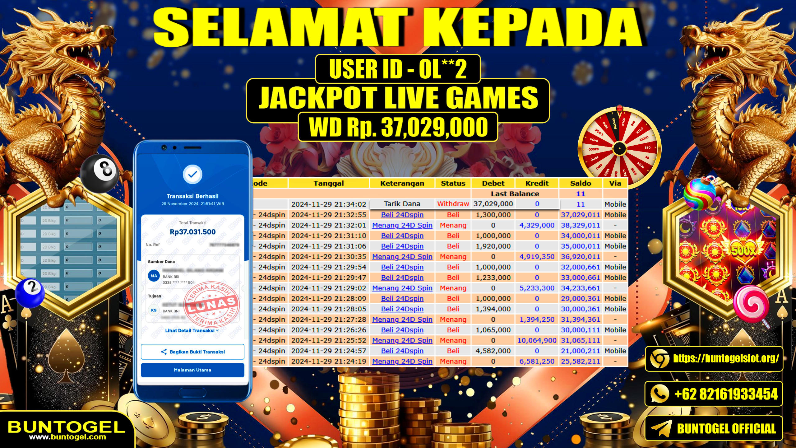 BUKTI BAYAR BUNTOGEL