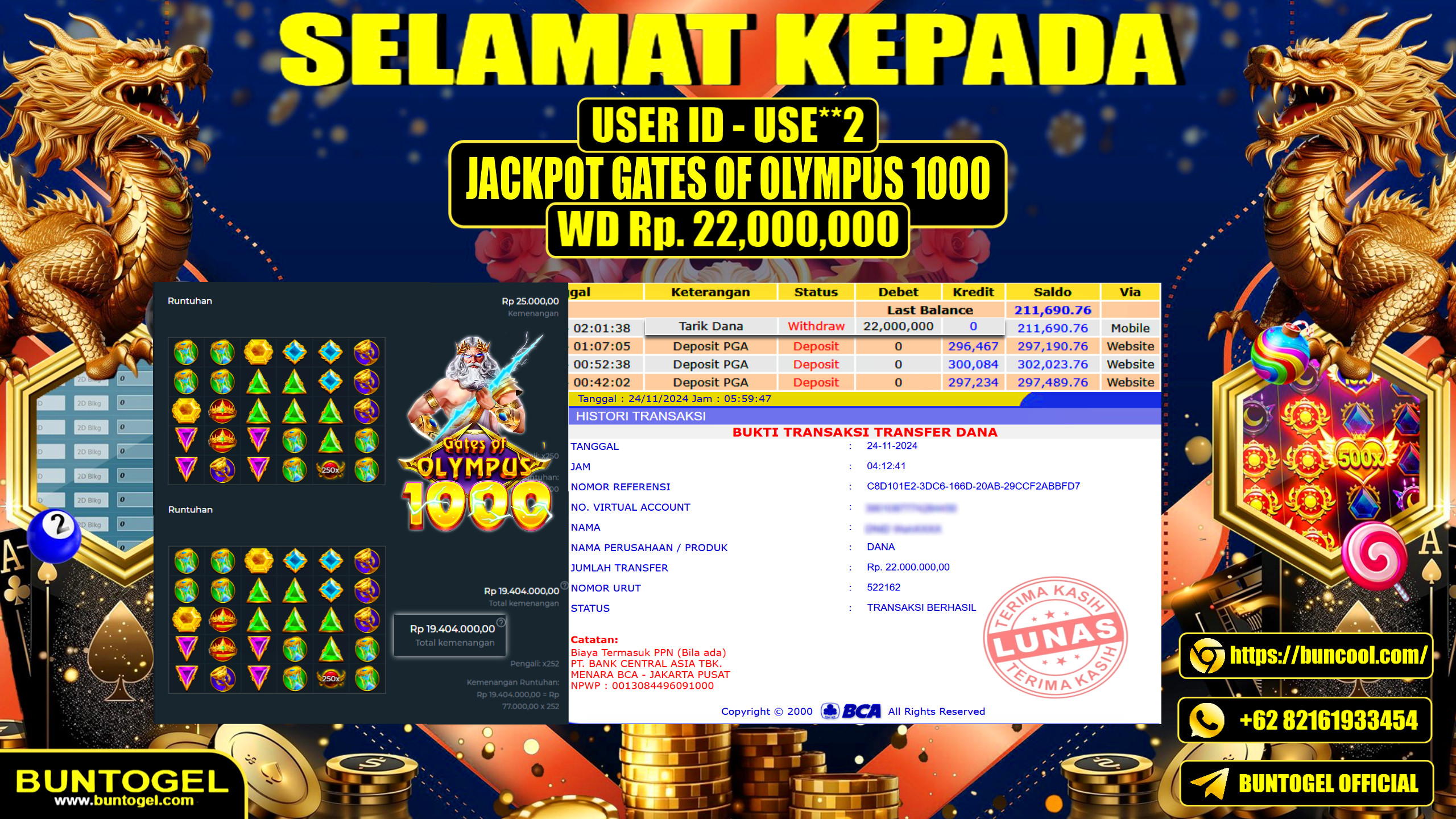 BUKTI BAYAR BUNTOGEL