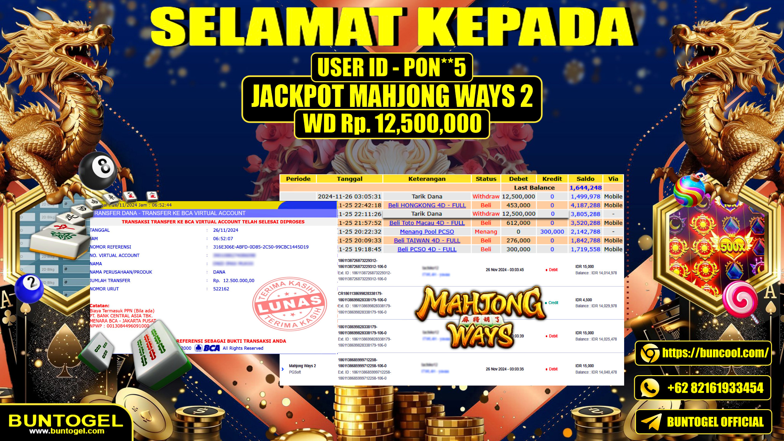 BUKTI BAYAR BUNTOGEL