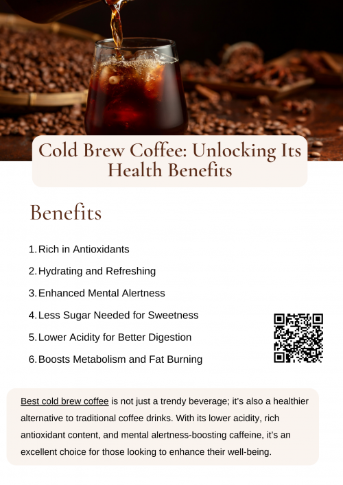 Best cold brew coffee is not just a trendy beverage; it’s also a healthier alternative to traditional coffee drinks. With its lower acidity, rich antioxidant content, and mental alertness-boosting caffeine, it’s an excellent choice for those looking to enhance their well-being. Additionally, its metabolism-boosting effects and refreshing qualities make it an appealing option for anyone seeking a healthier, hydrating drink. To know more visit here https://wideawakecoffee.com/ready-to-drink-coffee/