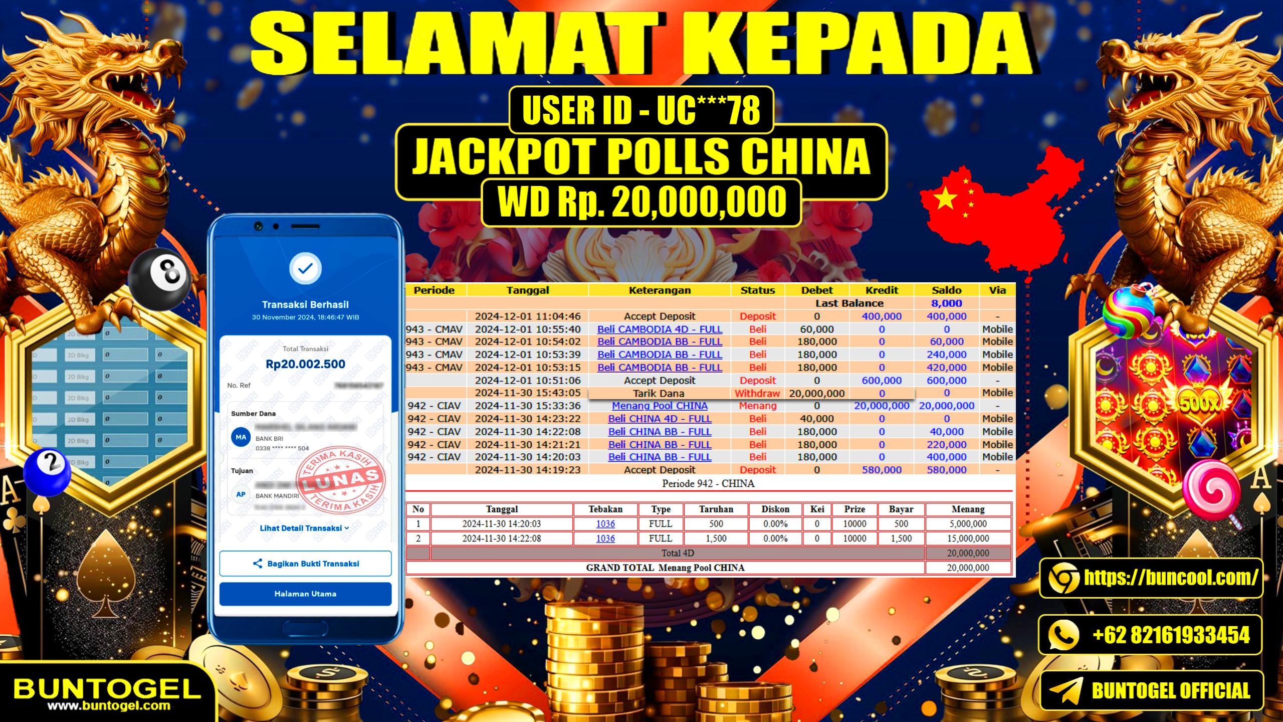 BUKTI BAYAR BUNTOGEL
