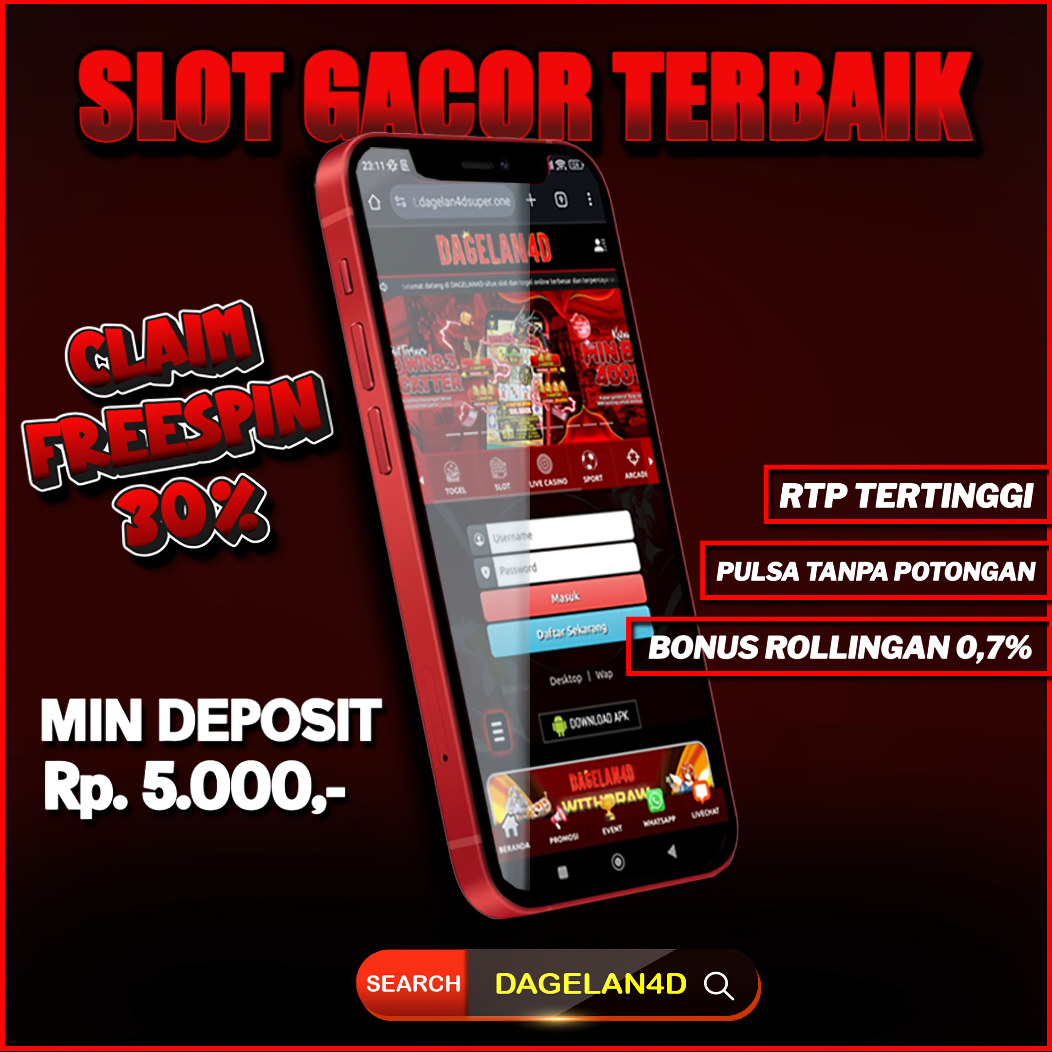 Dagelan4d | Daftar Agen Slot4D Gacor Parah 2025 Terpercaya Deposit 5000