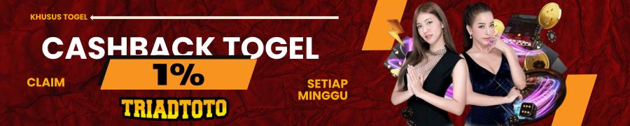 CASHBACK TOGEL 1%