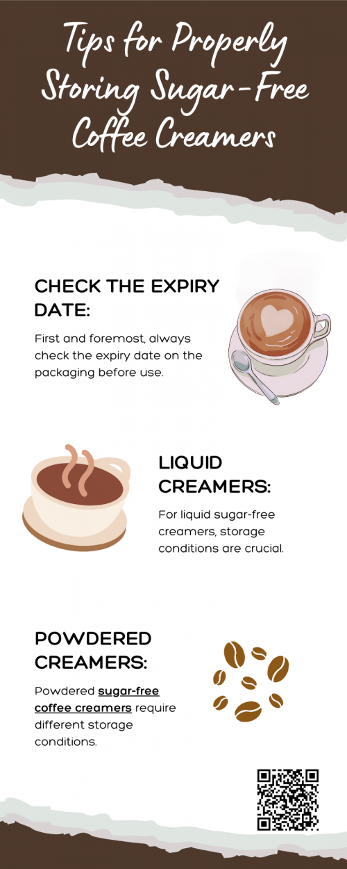 To store sugar-free coffee creamers, keep liquid versions refrigerated and tightly sealed after opening, while unopened bottles can be kept in a cool, dry place. Powdered creamers should be stored in a cool, dry environment, away from moisture and heat, with the container tightly closed. Always check for changes in smell or texture before use. To know more visit here https://wideawakecoffee.com/coffee-creamers/