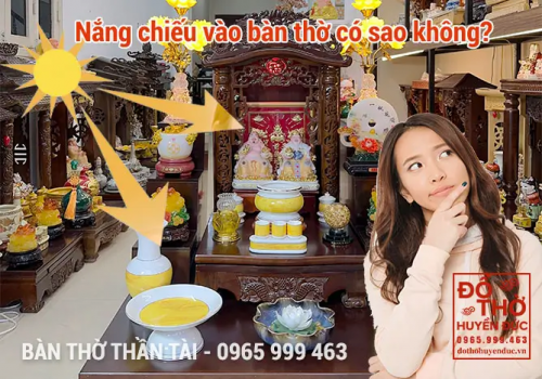 BÀN THỜ THẦN TÀI BỊ NẮNG CHIẾU VÀO CÓ SAO KHÔNG? CÁCH HÓA GIẢI

Bàn Thờ Thần Tài bị nắng chiếu vào được xem là một điều đại kỵ trong phong thủy. Theo lý thuyết Âm Dương, bàn thờ thuộc hệ Âm, trong khi nắng và gió lại là yếu tố Dương. Sự kết hợp này có thể làm mất cân bằng, ảnh hưởng đến sự linh thiêng và sự tụ khí, khiến tài lộc không được thuận lợi. Ngoài ra, ánh sáng mặt trời chiếu trực tiếp vào có thể làm hư hỏng bàn thờ và các tượng Thần Tài. Vì vậy, để bảo vệ bàn thờ và tối ưu hóa phong thủy, nên tránh vị trí có ánh nắng chiếu vào trực tiếp. Hãy chọn nơi thoáng mát, đủ sáng và tránh nắng trực tiếp để đảm bảo sự an lành cho gia đình.
Xem chi tiết: https://dothohuyenduc.vn/ban-tho-than-tai-bi-nang-chieu-vao


Đồ Thờ Huyền Đức

Địa chỉ: 11 Ng. 81 Đ. Nguyễn Phong Sắc, Dịch Vọng Hậu, Cầu Giấy, Hà Nội
Hotline: 0965 999 463
Email: dothohuyenduc@gmail.com
Chuyên kinh doanh: Bàn Thờ Thần Tài, Tượng và Đồ thờ Thần Tài tại Hà Nội
Website: https://dothohuyenduc.vn