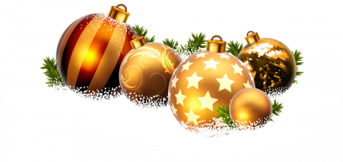 163544392 Christmas Balls and Snow PNG Clipart Image