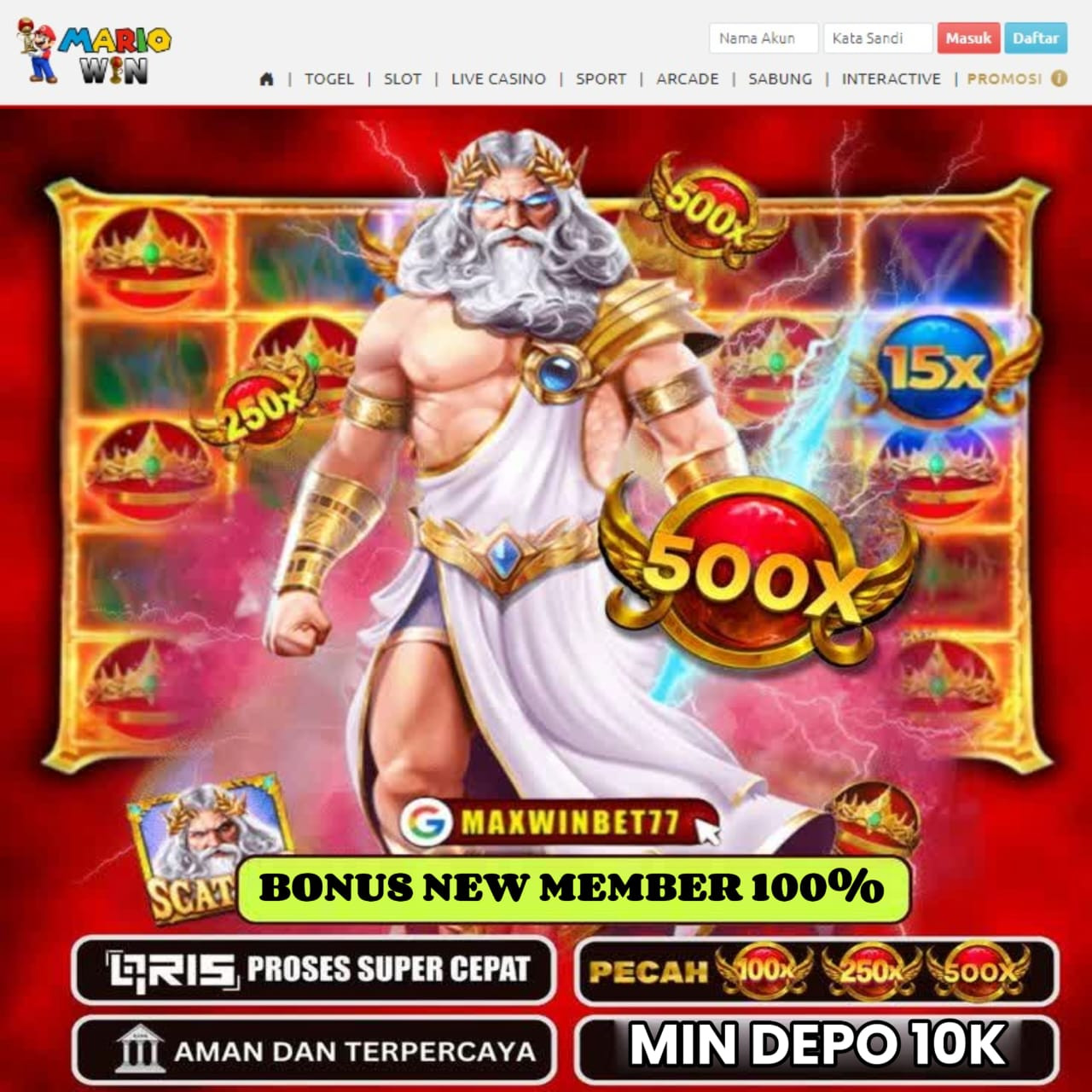 mariowin: Situs Slot777 Online & Link Slot Gacor 777 Gampang Menang