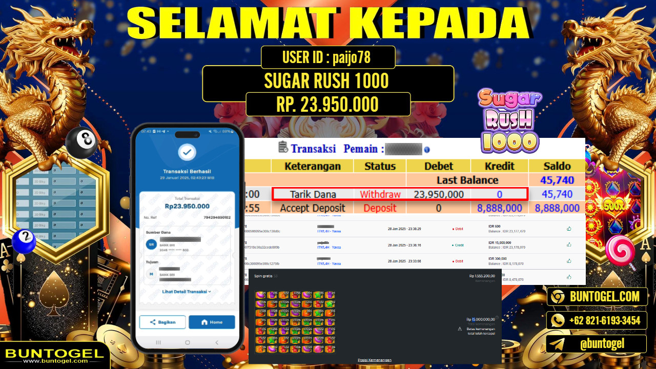 BUKTI BAYAR BUNTOGEL