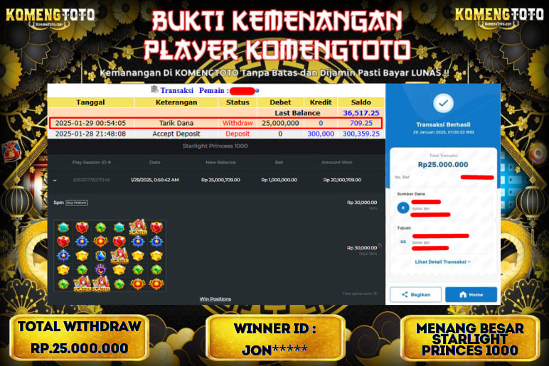 LAGI & LAGI!! KEMENANGAN BESAR DI SLOT  STARLIGHT PRINCESS 1000  SEBESAR Rp.25.000.000 KOMENGTOTO BAYAR LUNAS SECEPAT KILAT !! KOMENGTOTO BAYAR SECEPAT KILAT !!