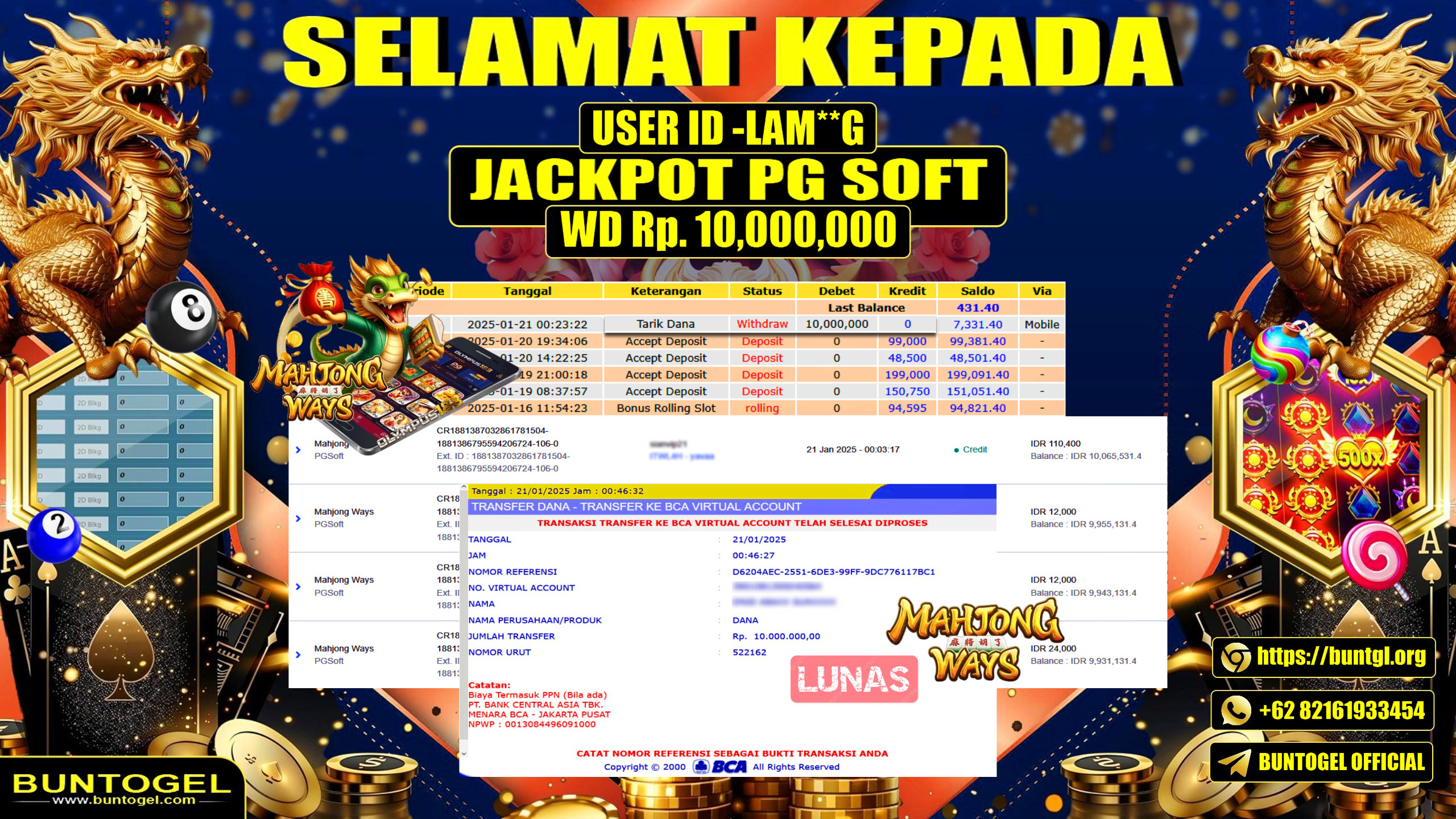 BUKTI BAYAR BUNTOGEL