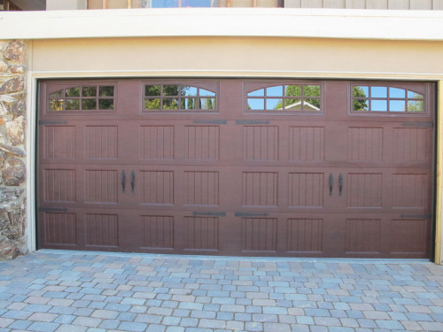 Unique Chateau Dark Stain Steel Door