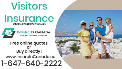 VISITORS INSURANCE
Emergency Medical Insurance for Parents/Visitors to Canada
1-647-640-2222
www.InsureInCanada.ca
#visitors_insurance_in_Canada