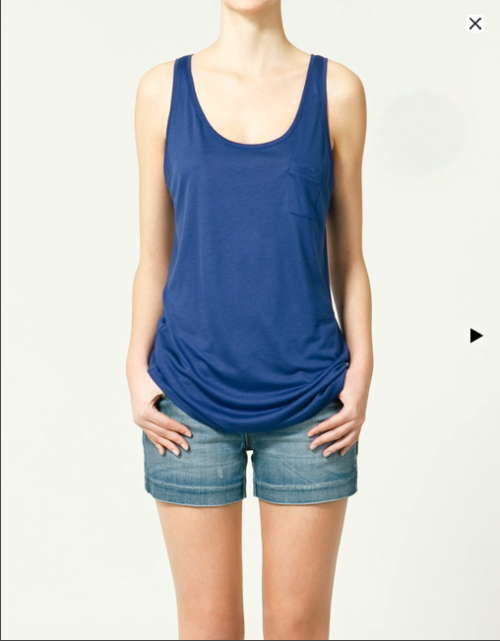 ZARA top blau