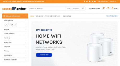 We are one of the best Computer store in Australia. We sell online computer parts, Laptop, Personal Computer and computer accessories in Australia. Call us 1300 844 098.
SystemsUP is dedicated to offering you a simple and seamless way to increase efficiency, productivty and ultimately your revenue.

Web:- https://systemsup.online/