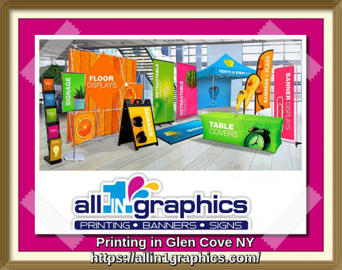 Our Printing Services in Glen Cove, NY prints banners, postcards, menus, invitations, stickers, flyers, signs, envelopes, business cards, brochures, political signs, flags and more. For more information, visit Allin1Graphics online.
https://allin1graphics.com/