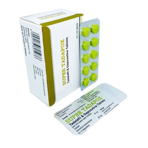 Super Tadapox 100 Mg is a uniquely designed combination medication which helps to treat both erectile dysfunction and premature ejaculation in men. These are the 2 most common sensual problem men faced in the whole world.  Tadapox is a combinatory drug containing two active substances, tadalafil and dapoxetine, each of them addresses a different issue with men’s sensual health. The drug is used as a first-line symptomatic treatment for erectile dysfunction (ED) and premature ejaculation (PE) and is a unique two-in-one solution.Buy Super Tadapox 100mg Online https://www.mensmedy.com/super-tadapox.html